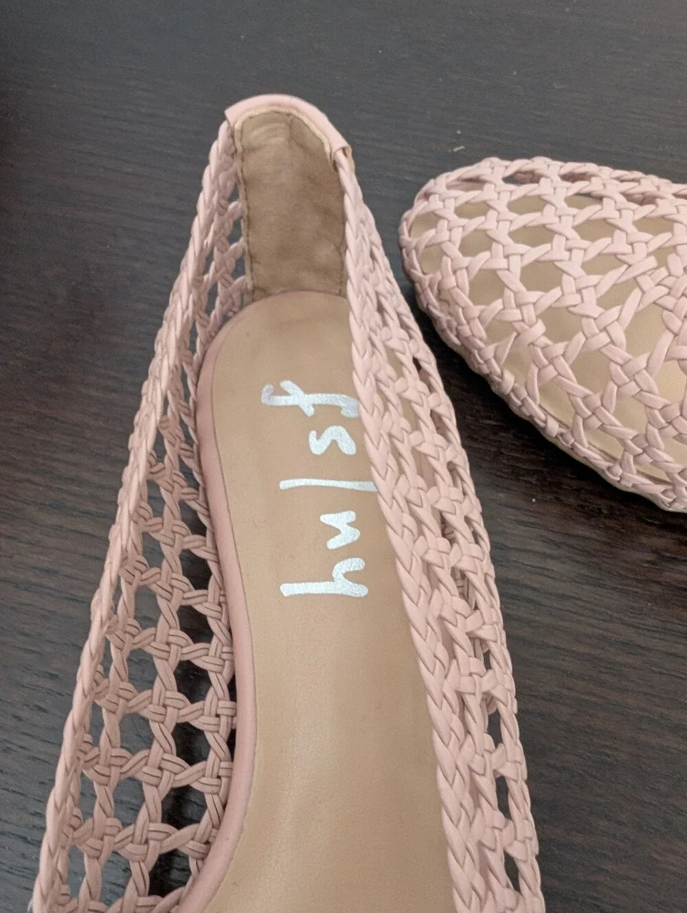 FRENCH SOLES NEW YORK Pink Woven Ballet Flats - Women's Casual Slip-Ons SIZE 7.5